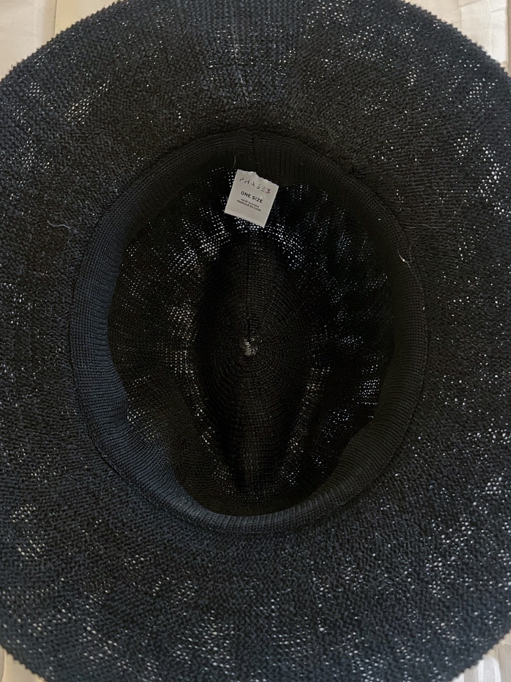Phase 3 Classic Black Knit Fedora with Band - Picture 3 of 5